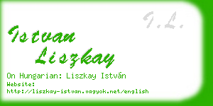 istvan liszkay business card